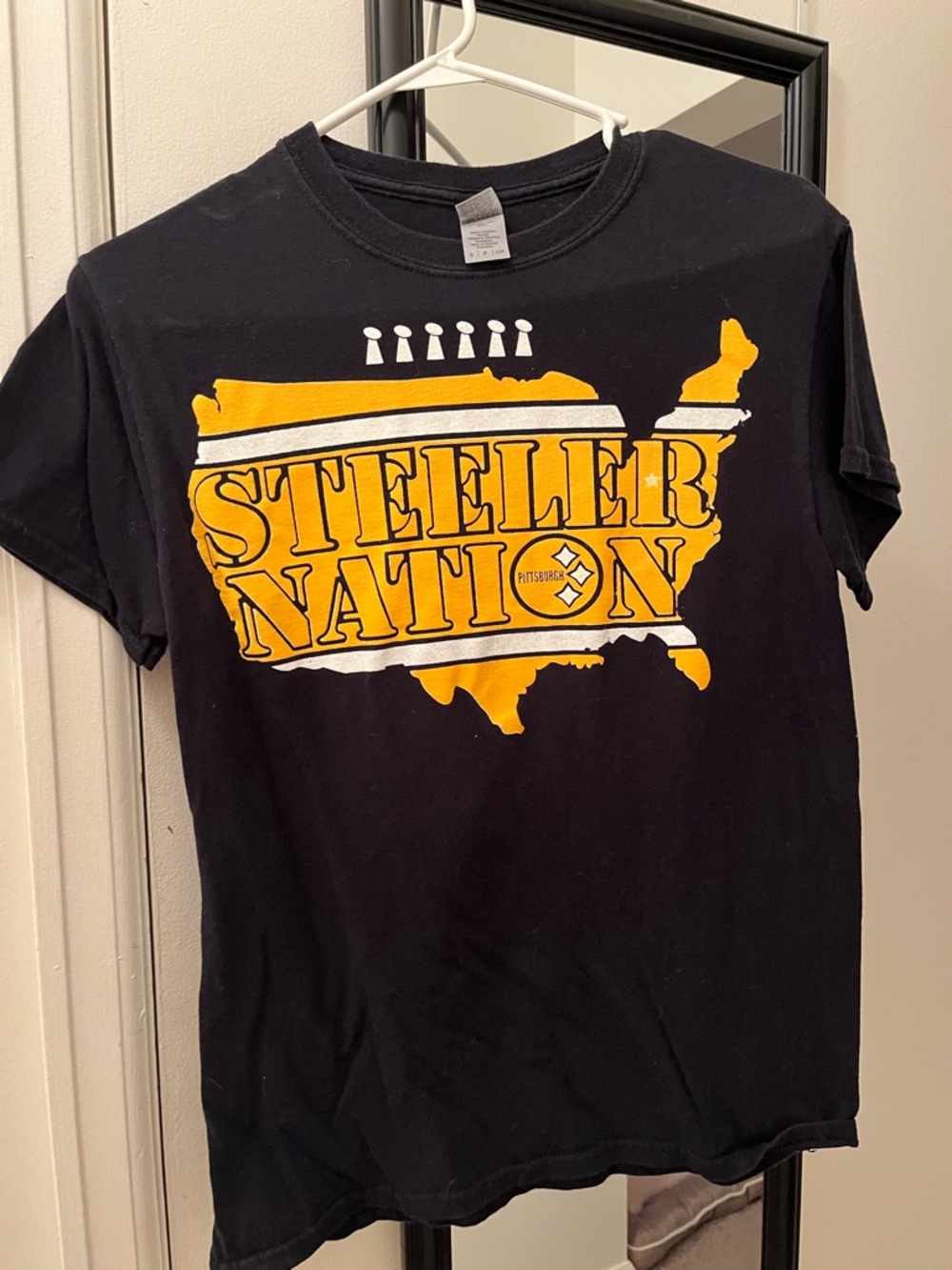 Pittsburgh Steelers 'Steeler Nation' Black & Gold Graphic Tee